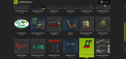 Front loaders with side shifting V1.0