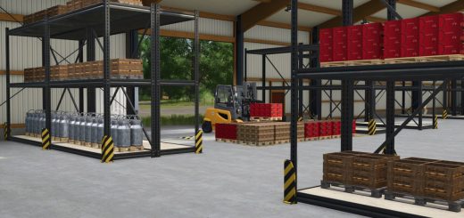 Large Hall With Heavy-Duty Shelving V1.0