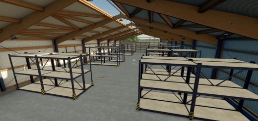 Large Hall With Heavy-Duty Shelving V1.0
