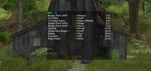 Production Info Hud v1.1