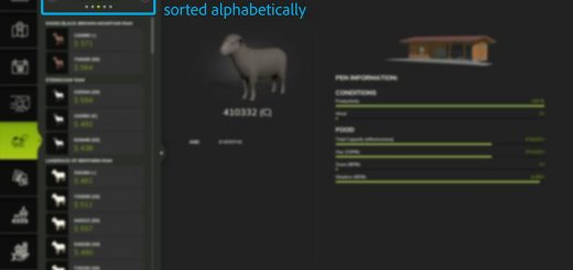Sort animal husbandries alphabetically V1.0