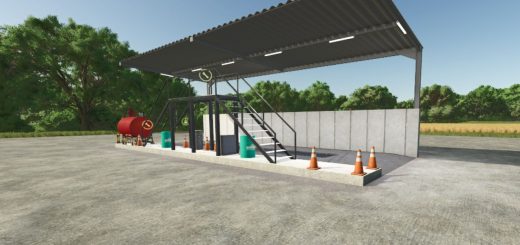 Car wash and workshop with gas station V1.0
