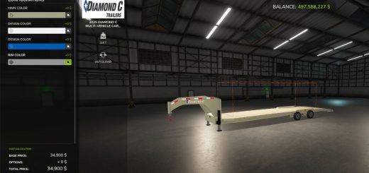 2025 Diamond C Multi-Vehicle Carrier Trailer v1.0