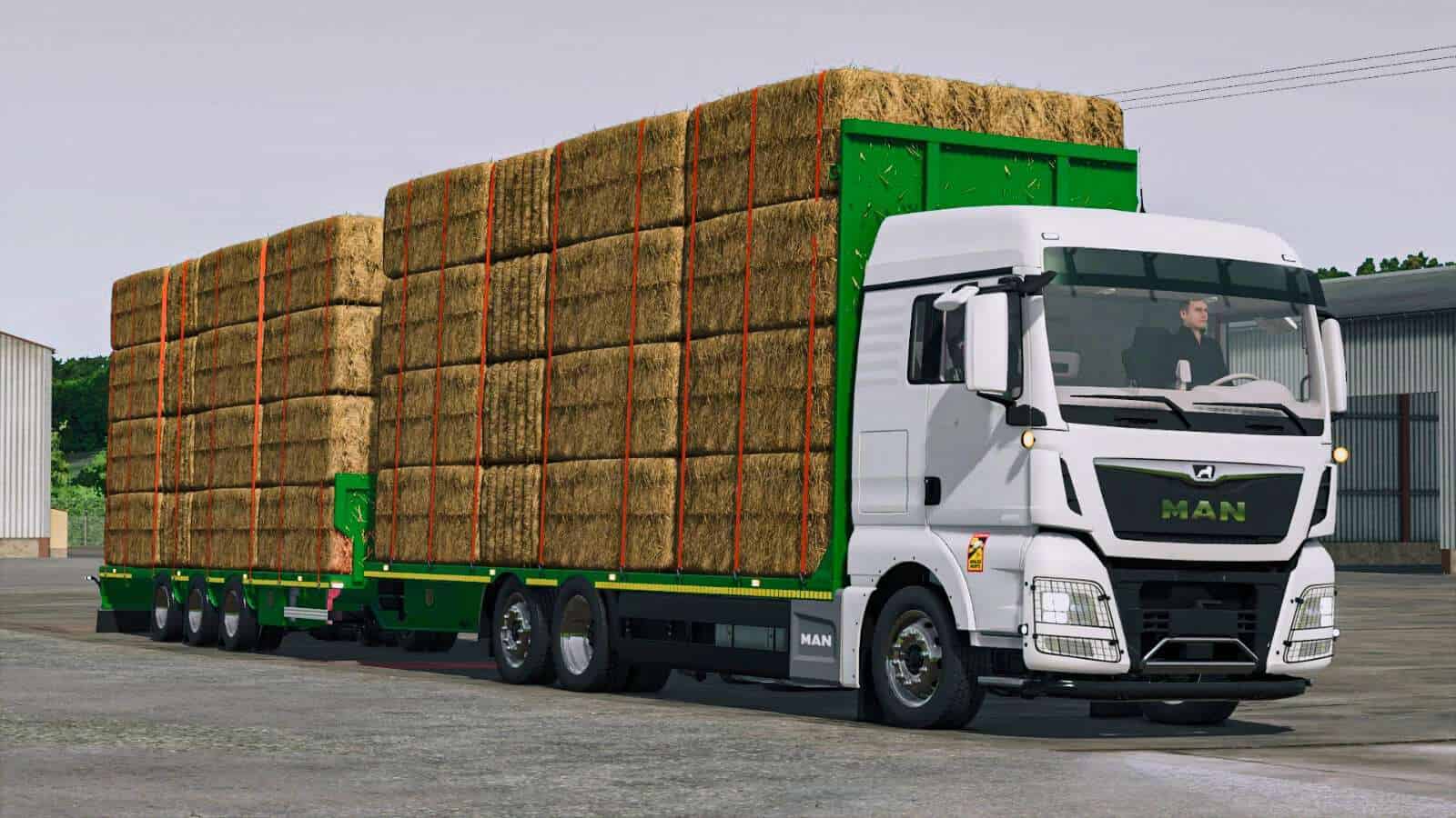 MAN TGX 6×2 Straw Bale v1.0