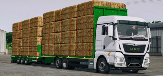 MAN TGX 6×2 Straw Bale v1.0