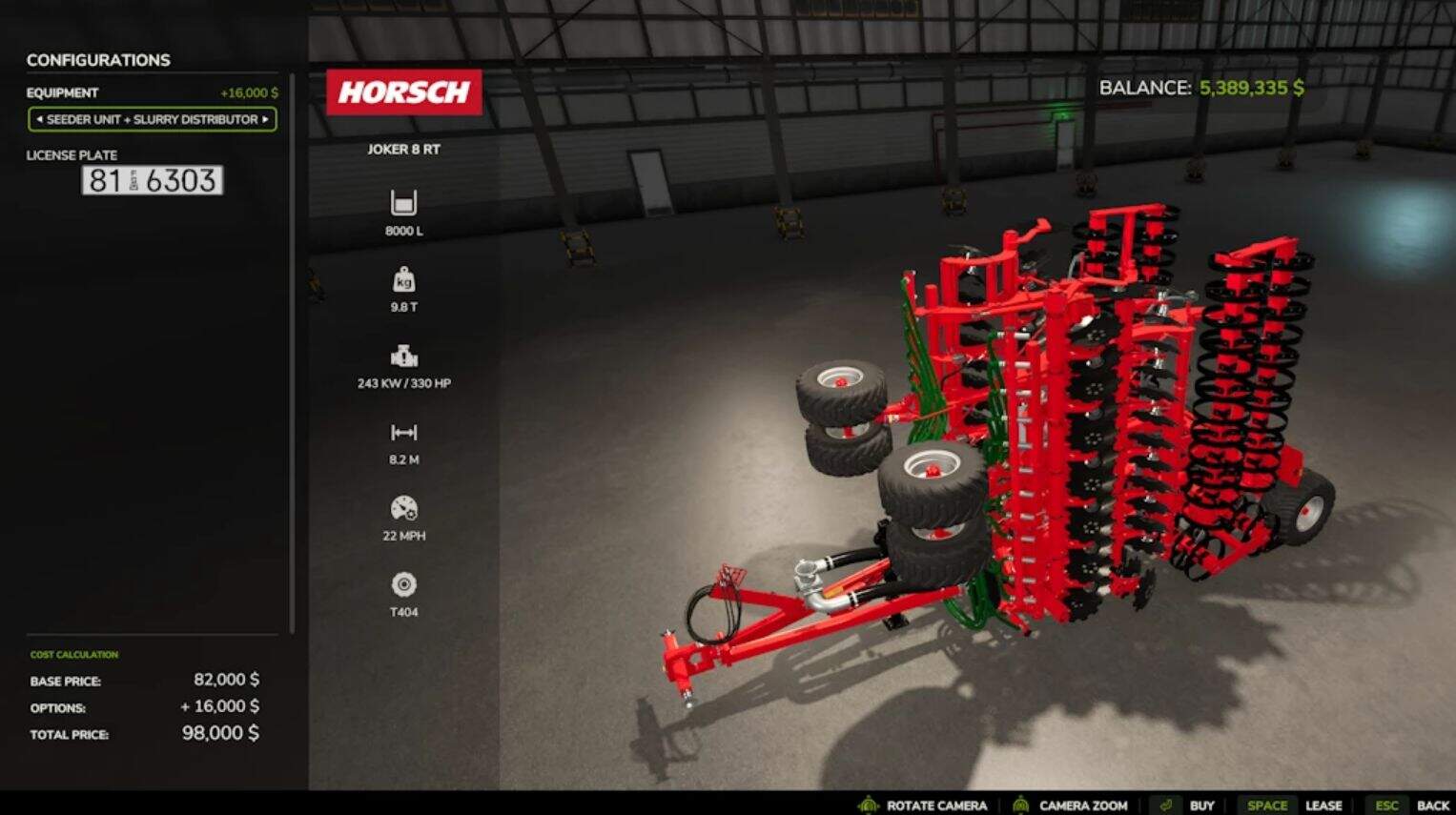 Horsch Joker 8 RT Speedy 1.9