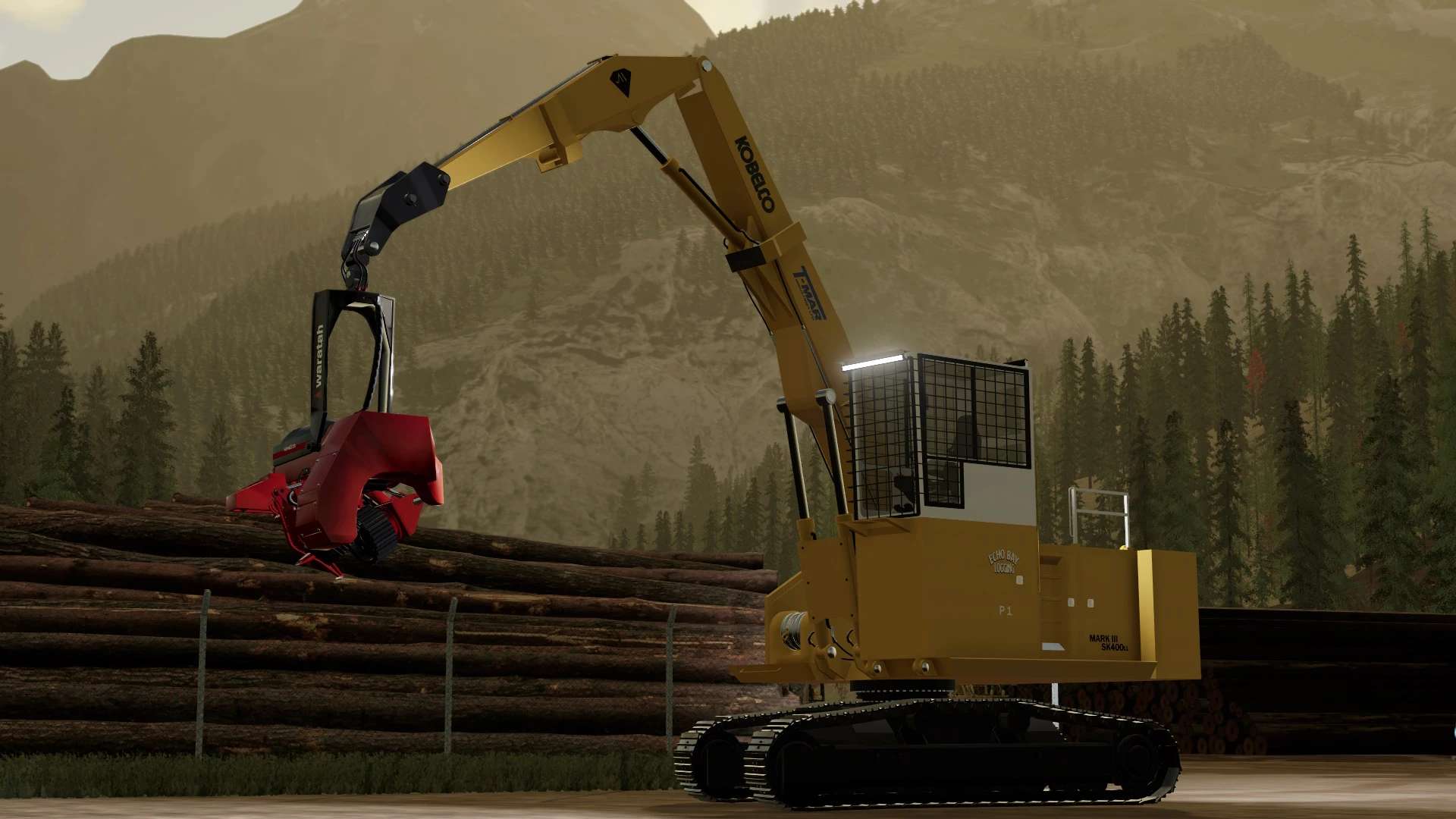 Kobelco SK400LL Log Loader v1.0
