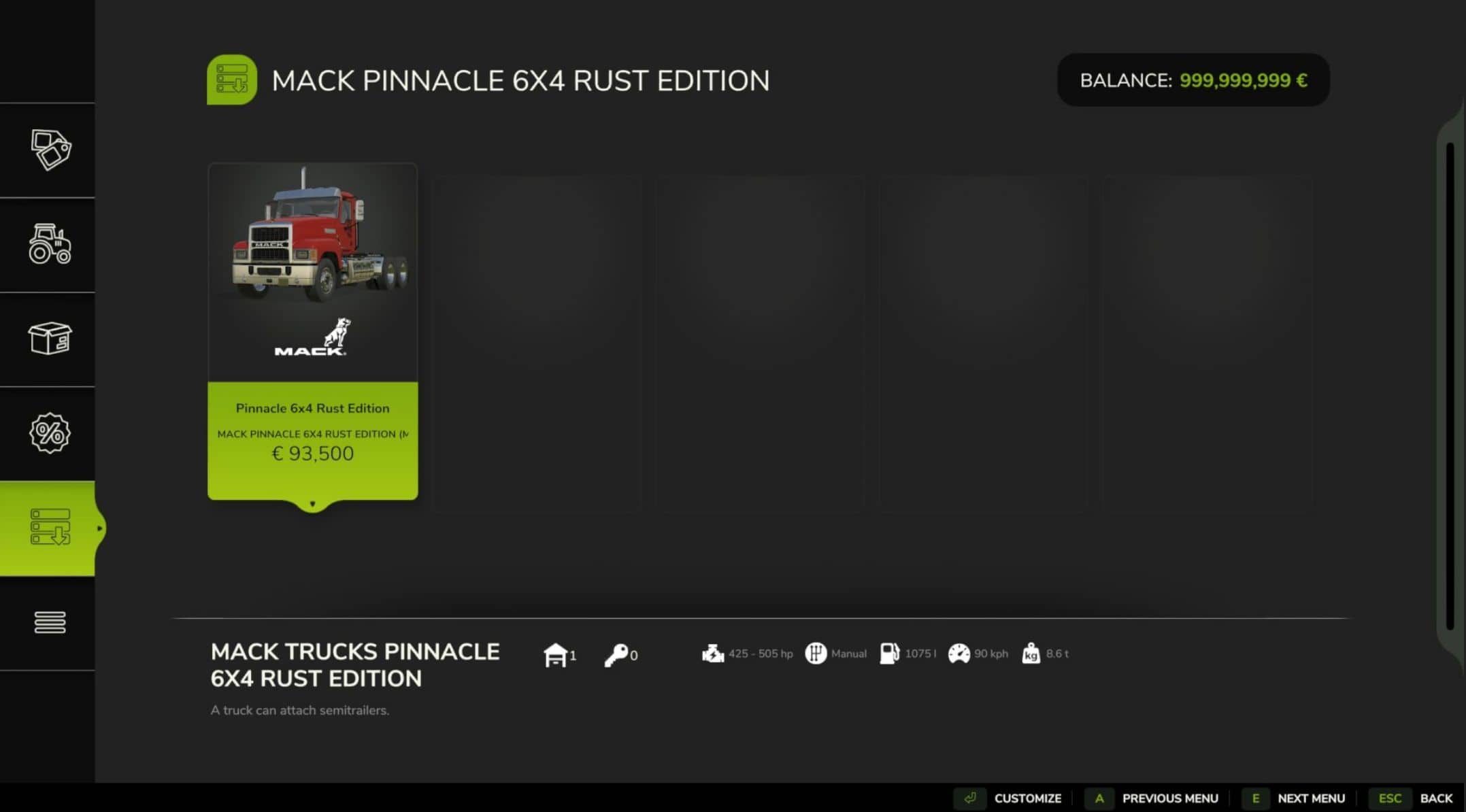 Mack Pinnacle 6×4 Rust Edition V1.3 thumbnail 3
