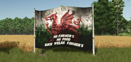 No Farmers No Food Welsh Flag Edit v1.0