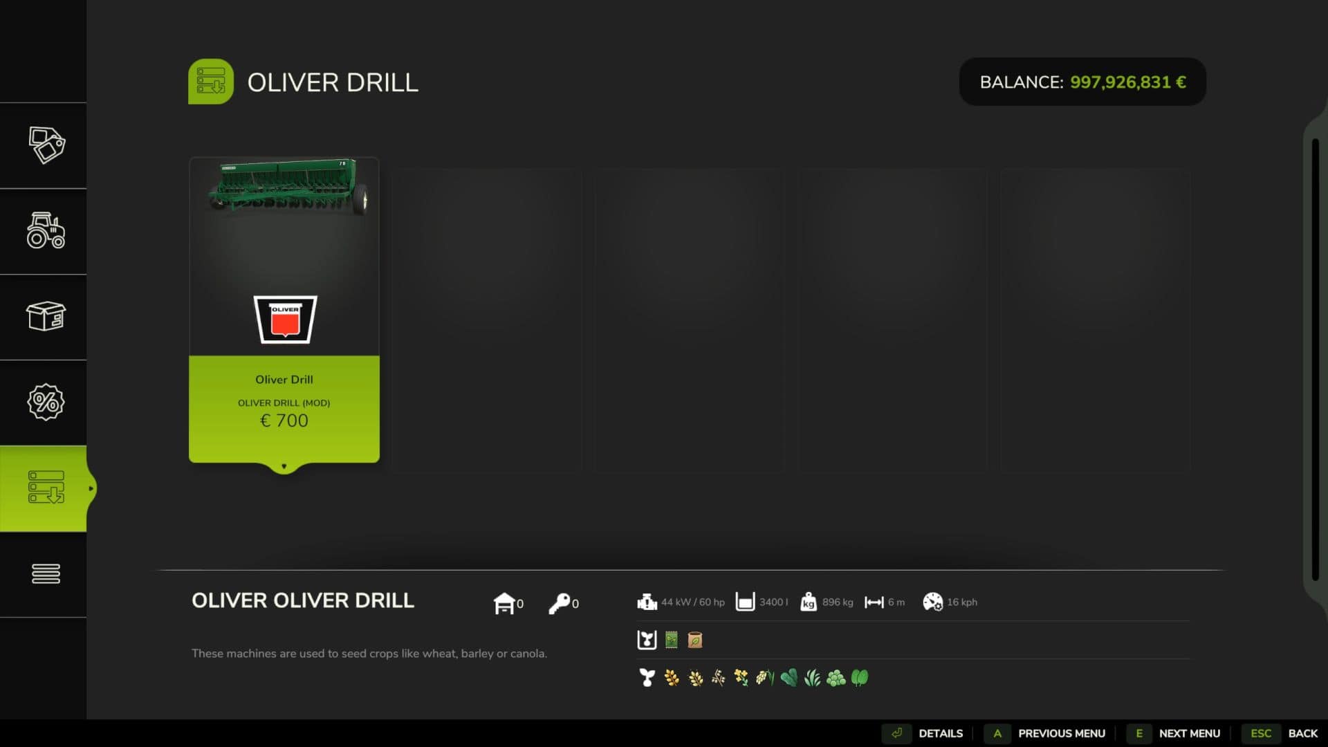 Oliver 76 Drill v1.0