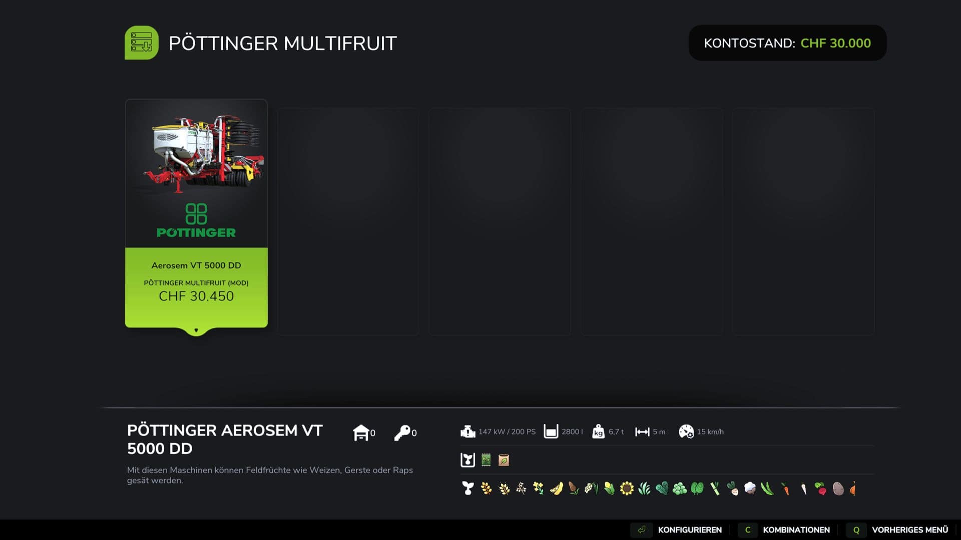 Pöttinger Aerosem VT 5000 DD (multifruits) V1.0.0.1 thumbnail 2