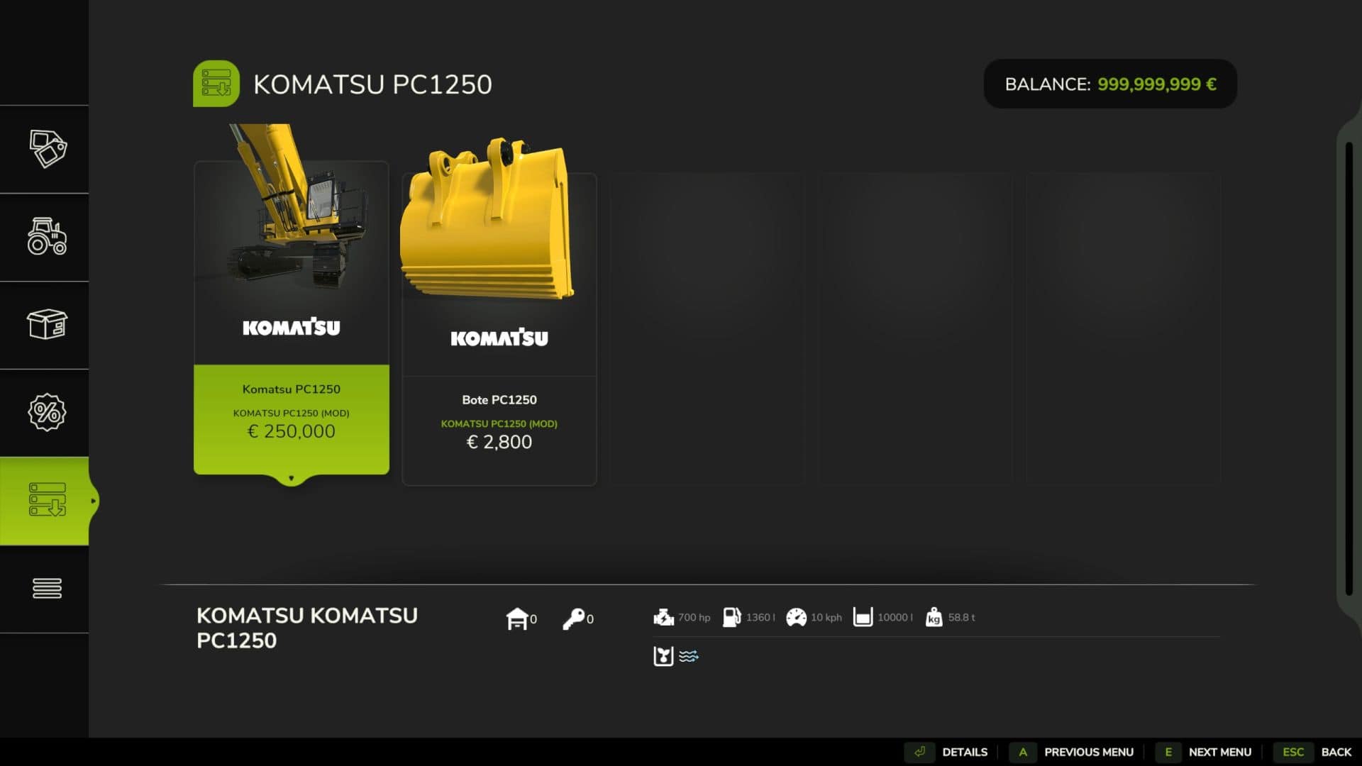 Komatsu PC 1250 v1.0
