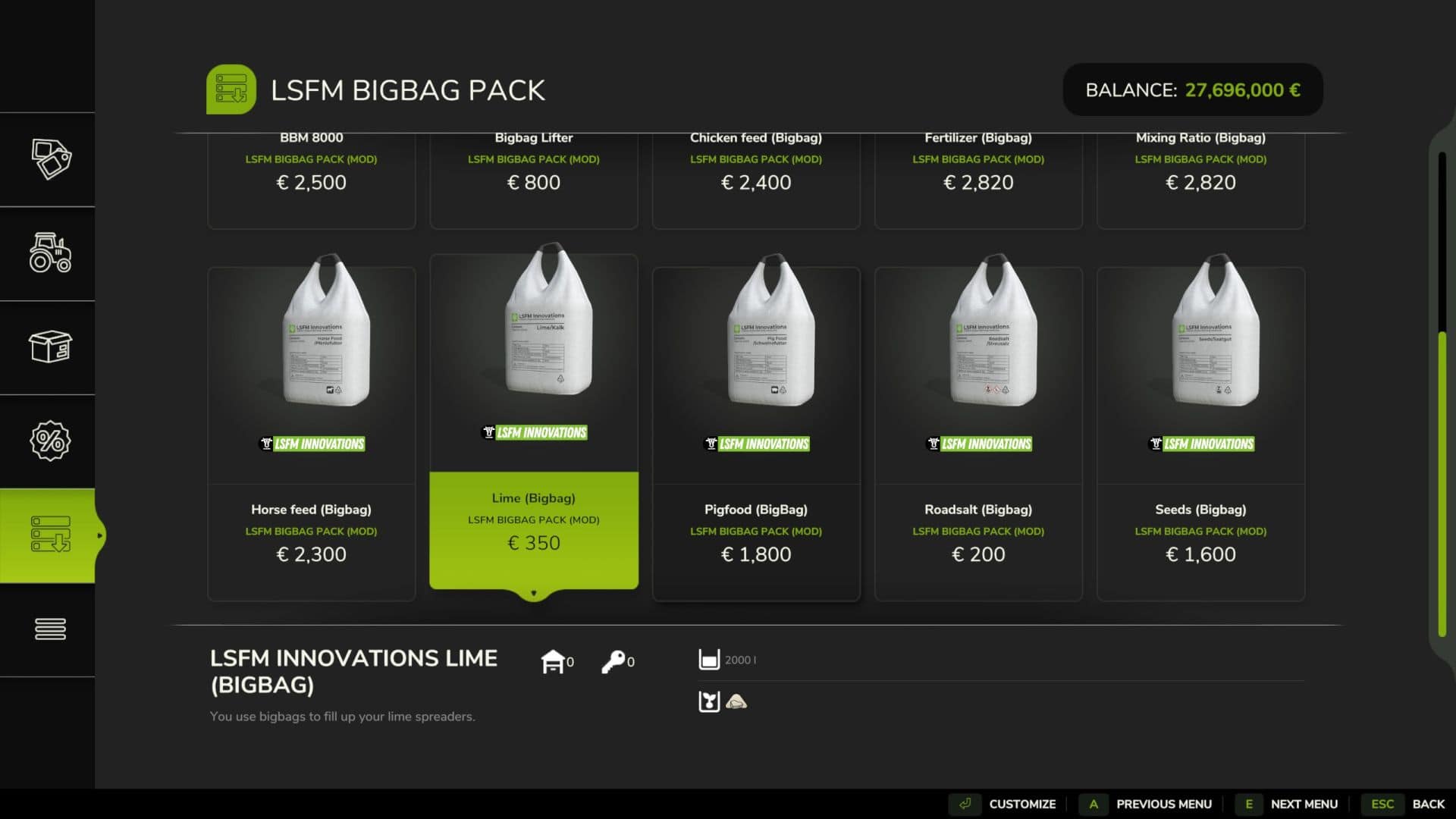 LSFM BigBag Pack v1.0.0.6