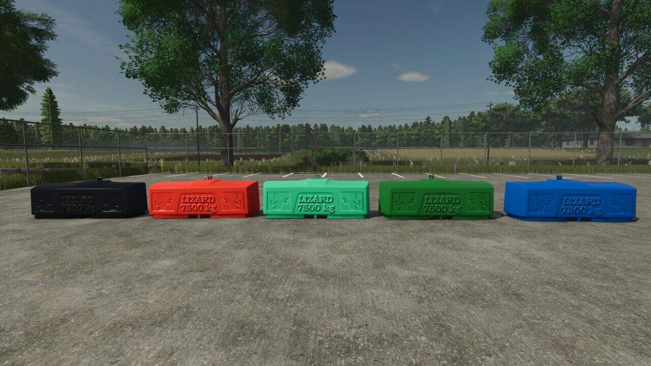 Lizard Lead Filled Weight 7500 KG V1.0