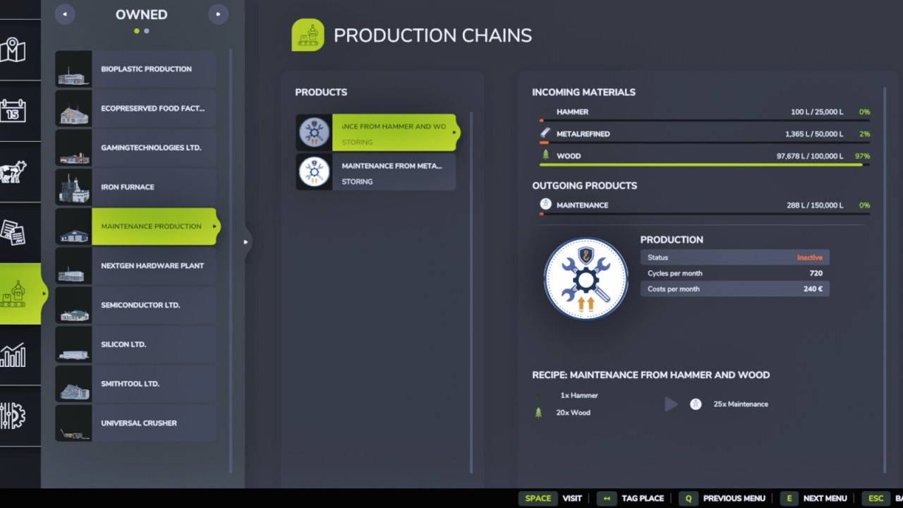 Maintenance Production v1.1