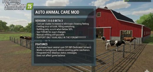Auto Animal Care BETA 3 v1.0