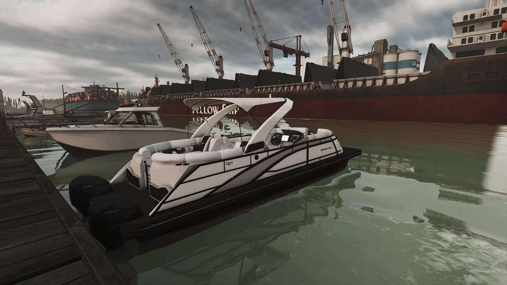 2025 Bennington Q Line Pontoon Boat And Trailer v1.0