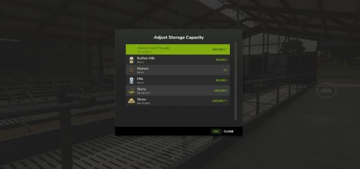Adjust Storage Capacity BETA v1.0