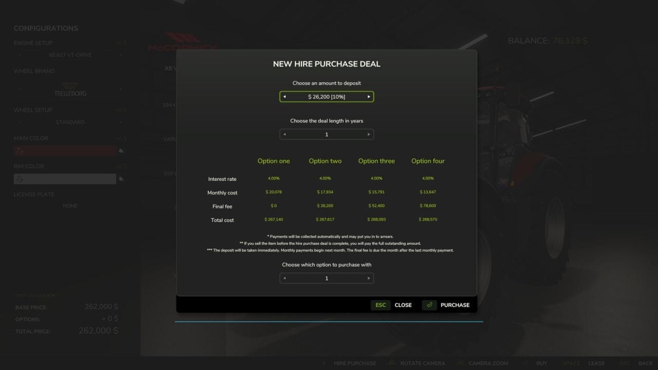 Hire Purchasing v1.0.0.9