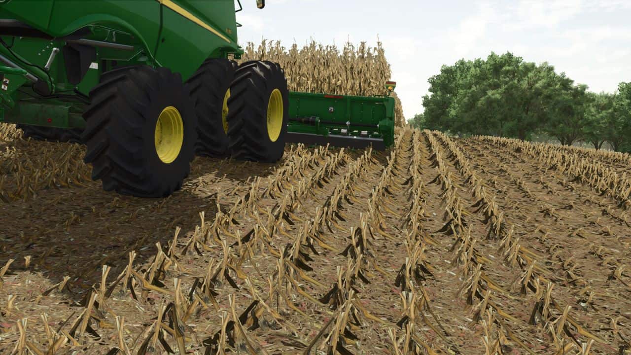 Improved Corn Textures With Destructible Stubble v1.0