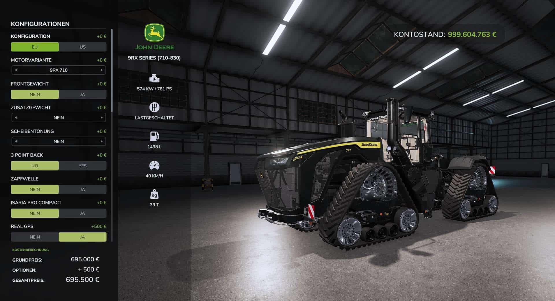 John Deere 9RX 710–830 Signature Edition v1.0.2