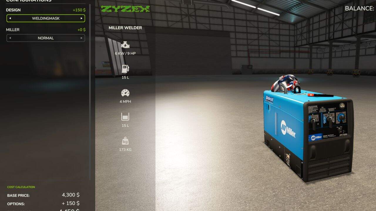 Miller Bobcat 250 Diesel welder v1.0