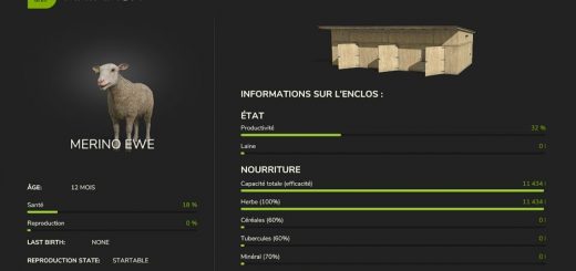 Realistic nutrition for your animal farms v1.5