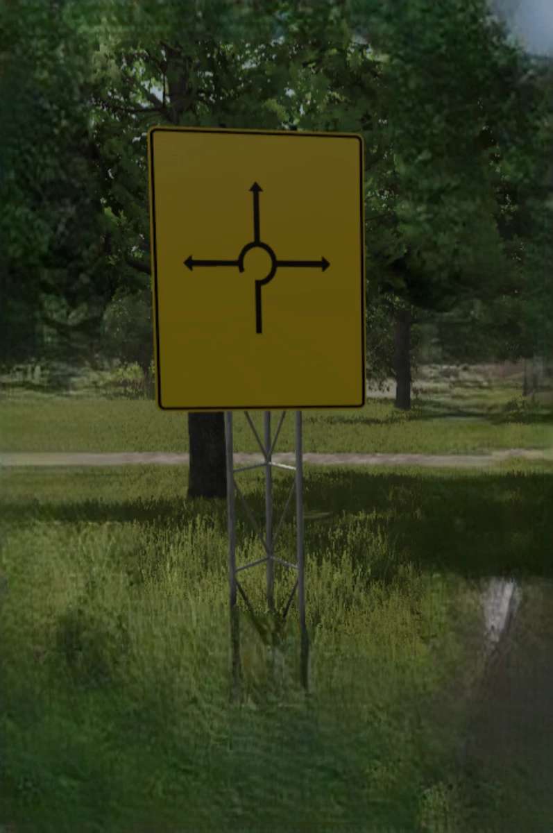 Roundabout texture for advance direction signs from the R5 Tool v1.0
