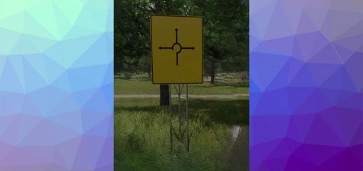 Roundabout texture for advance direction signs from the R5 Tool v1.0