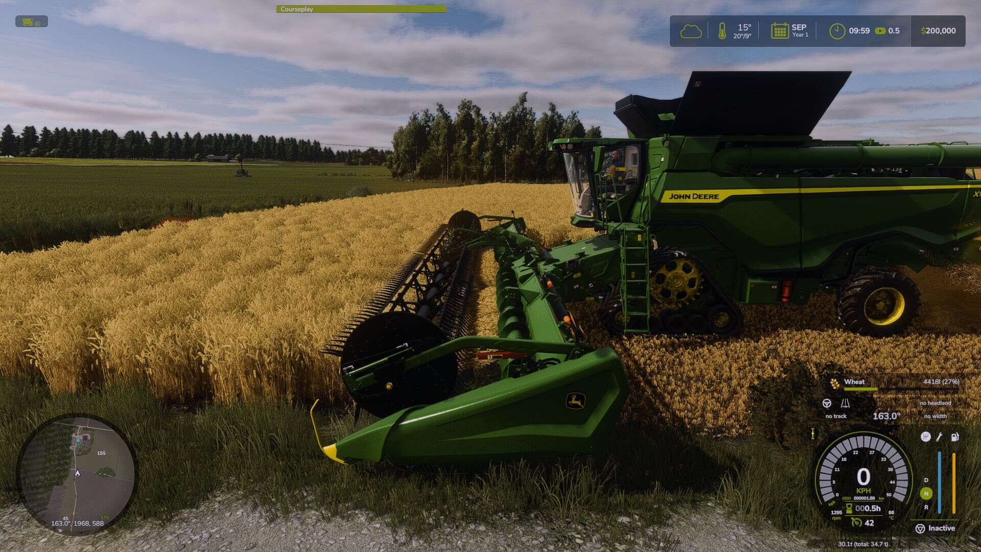 Additional cameras for John Deere X9 Series v1.0