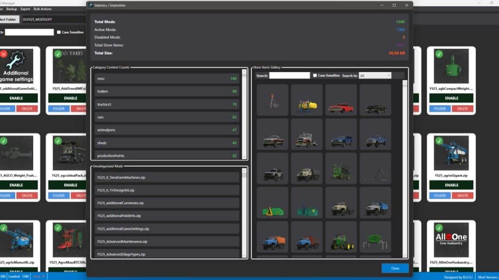 BUG ModManager v2.0.0.1 | FS25 Mod Download