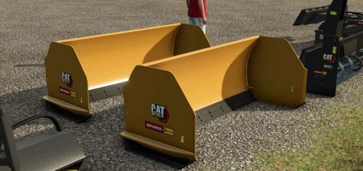 Cat Skid Steer PLow v1.0