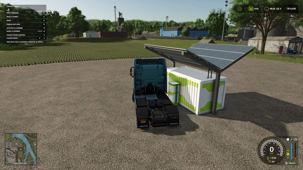 Charging Station With Solar Panels And Storage v1.1