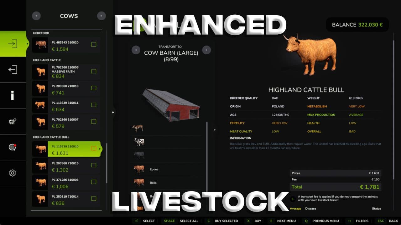 Enhanced Livestock v1.0