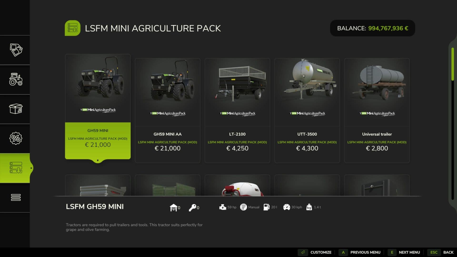 LSFM Mini Agriculture Pack v1.0.0.1