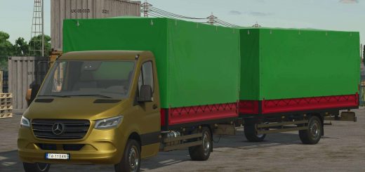 Mercedes Benz Sprinter W910 & Trailer v1.0