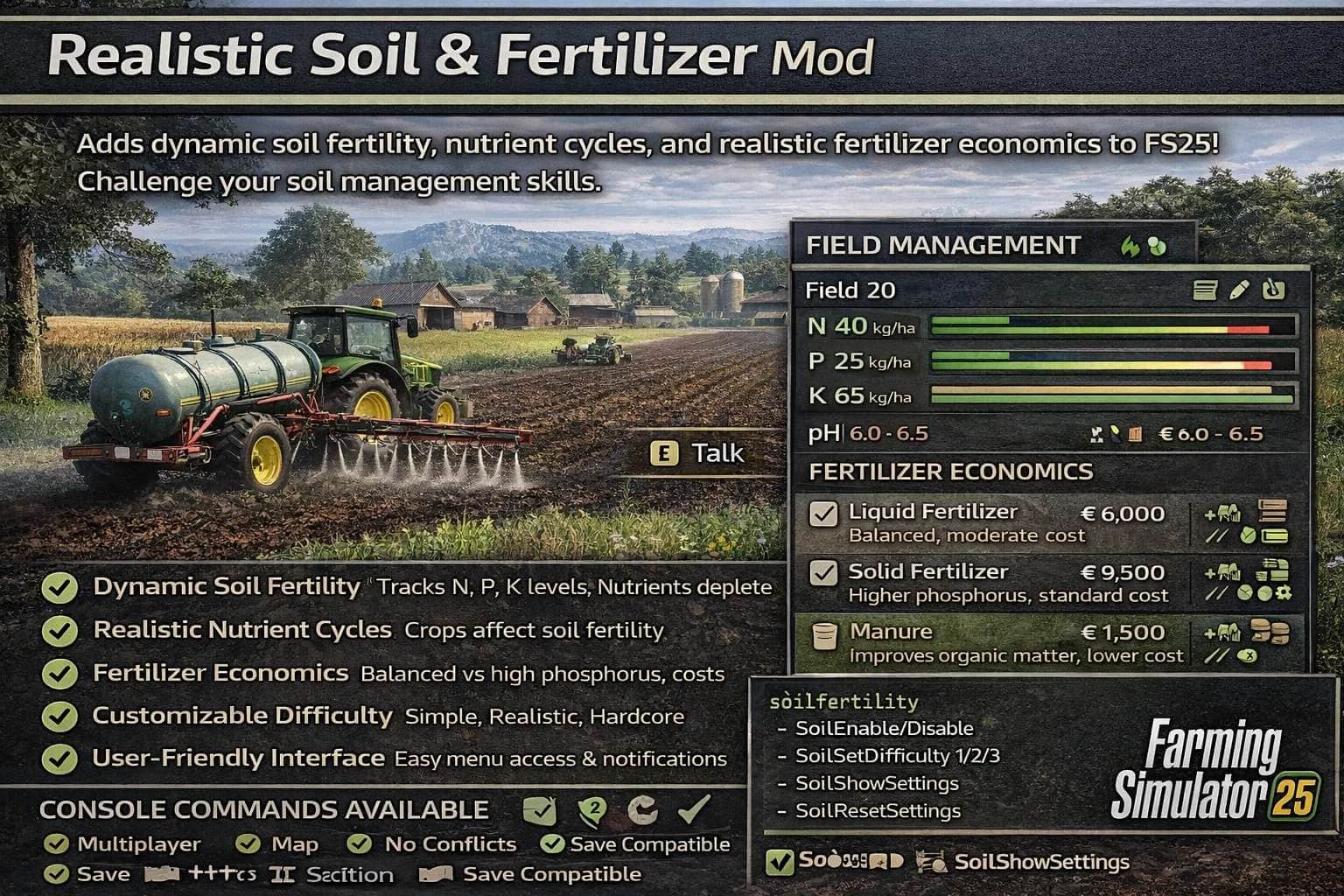 Realistic Soil & Fertilizer v1.0.1.3