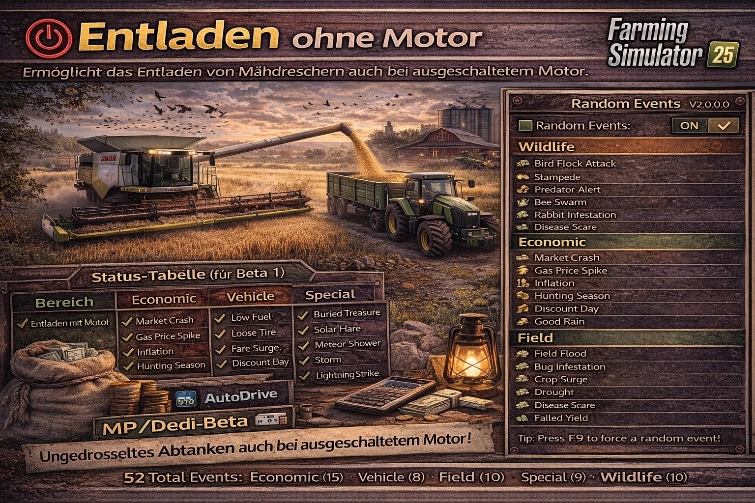 Unloading without a motor Beta v1.0