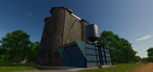 Large Concrete Grain Silo v1.0