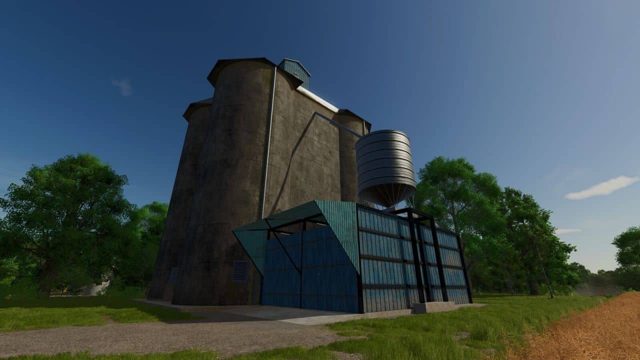 Large Concrete Grain Silo v1.0