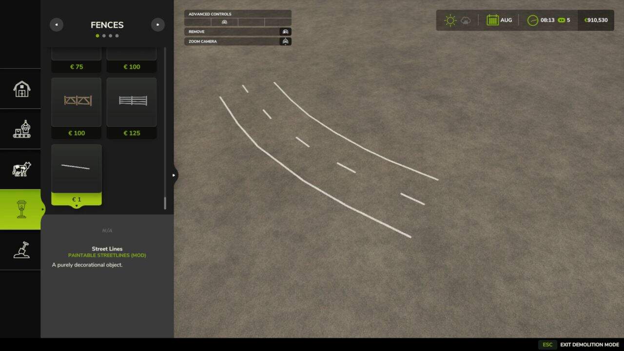 Paintable Streetlines v1.0