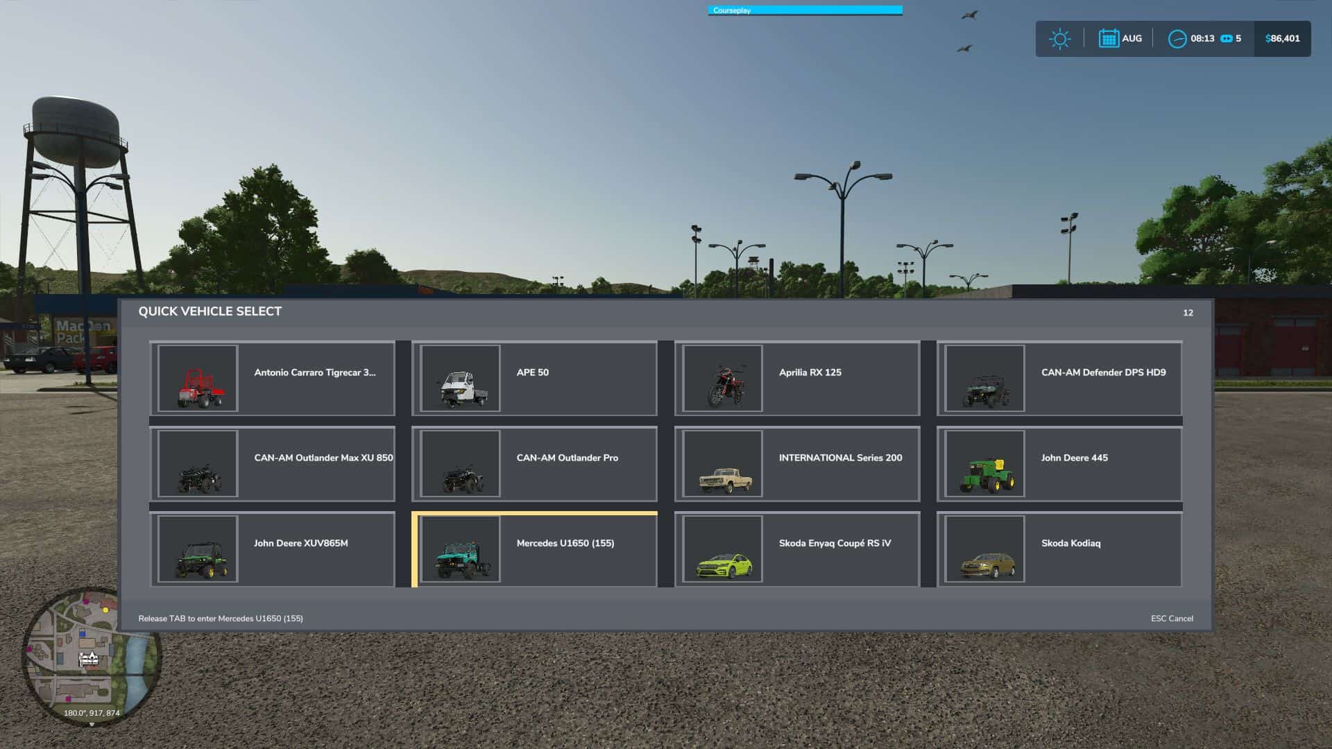Quick Vehicle Select v1.0.0.1