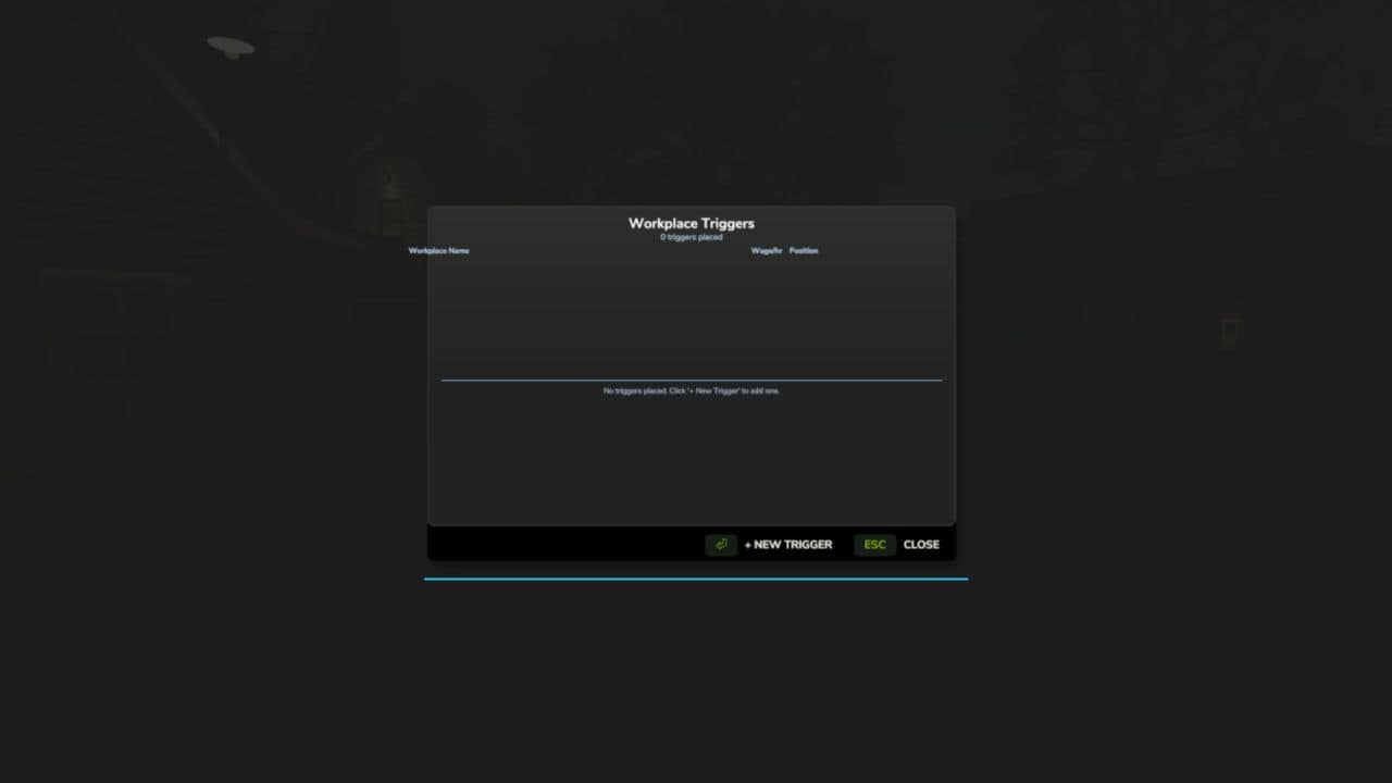 Workplace Triggers V1.0.1