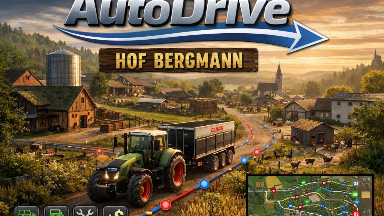 AutoDrive Hof Bergmann 1.4.0.0 RUS v1.0