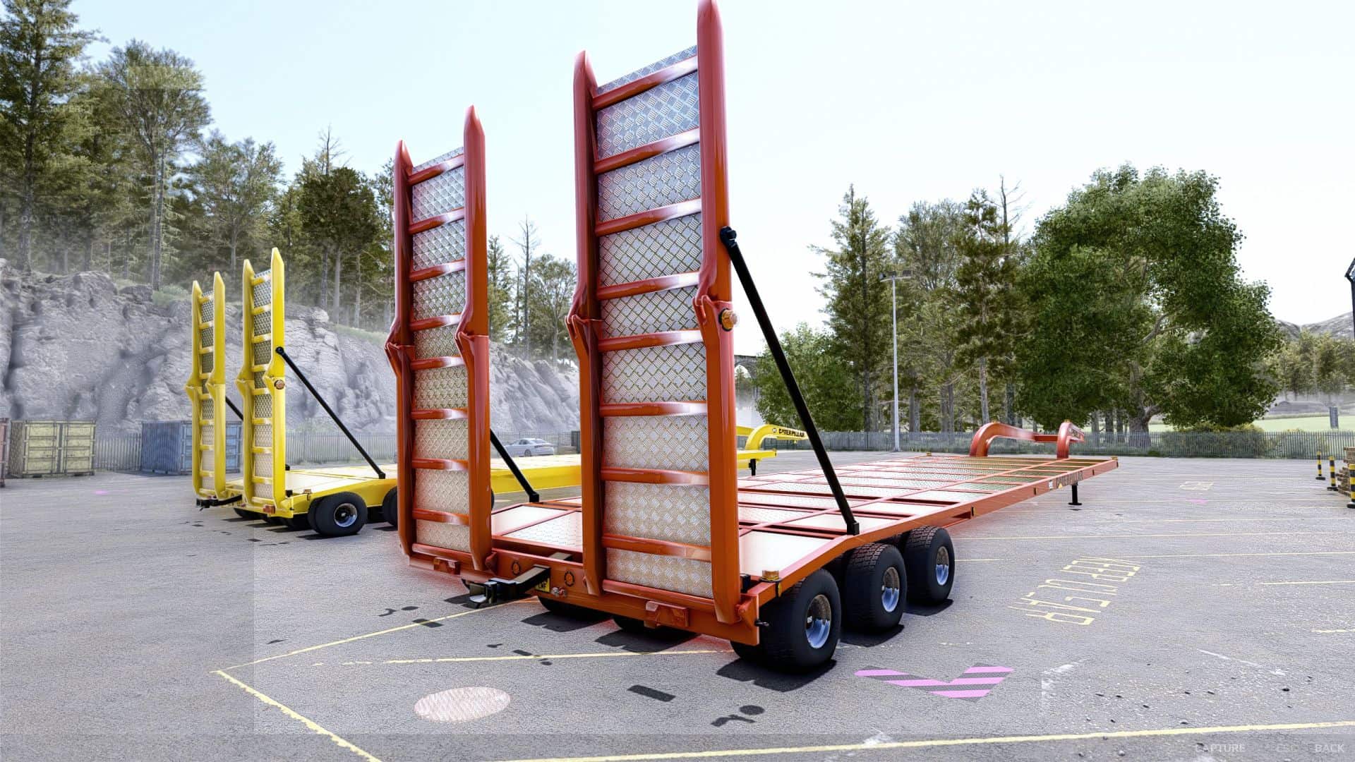 Caterpillar lowboy trailer v1.0