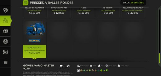 Göweil Vario Master V140 Mika v1.0