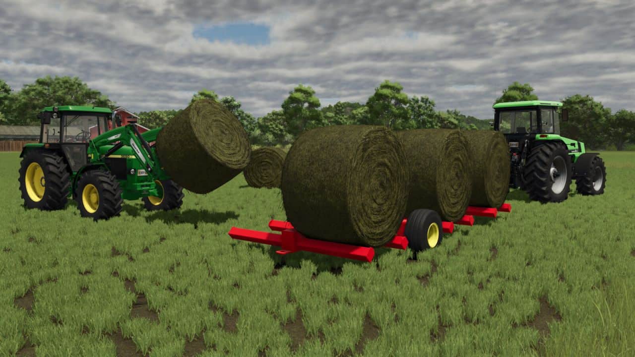 LIZARD 646 Bale Trailer v1.0