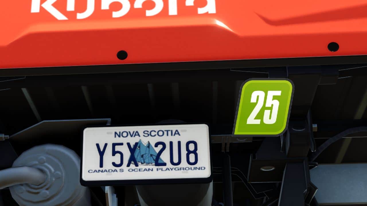 Nova Scotia license plate v1.0