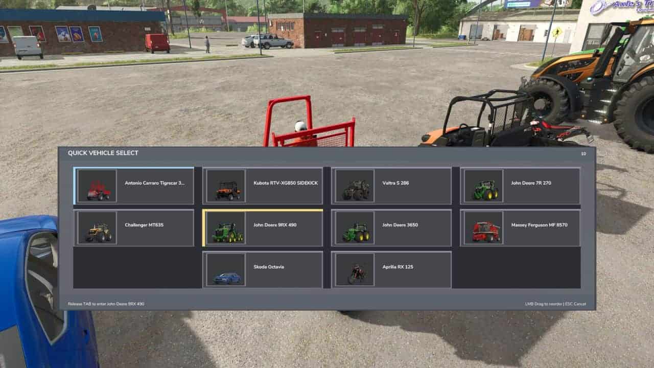 Quick Vehicle Select v1.0