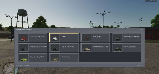 Quick Vehicle Select v1.2.0.3